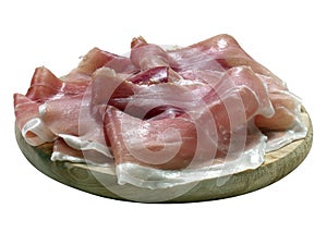 Italian prosciutto crudo photo