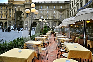 Italian restaurant in Florence , Italy