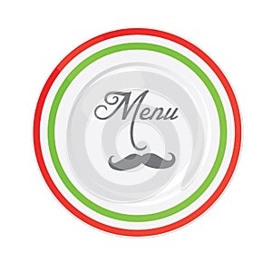 Italian restaurant menu design template