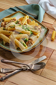 Italian Rigatoni Sausage Alfredo