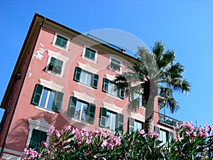 Italian Riviera typical house