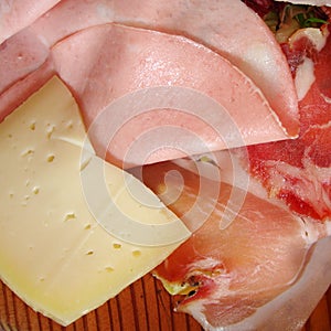 Italian Salumi closeup