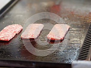 Italian Sausage on Grill with Smoke