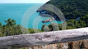 Italian sea coast of Gargano in Puglia region - south Italy