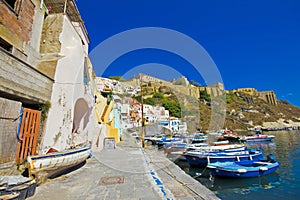 Italian sea coast, procida, naples