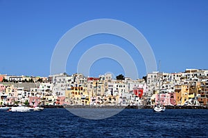 Italian sea coast, procida, naples photo