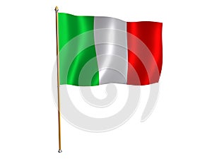 Italiano seda bandera 