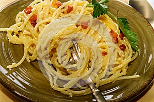 Italian Spaghetti Alla Carbonara