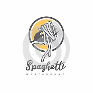Italian spaghetti logo design