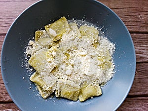 Italian spinach ravioli