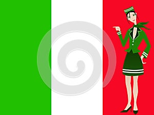 Italian stewardess