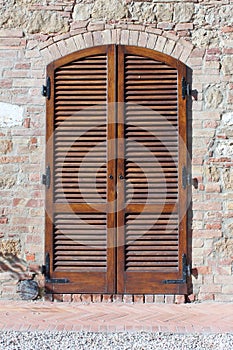 Italian style house entrance