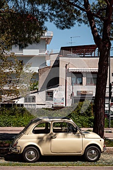 Italian style old fashioned car