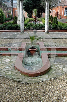 Italian sunken garden