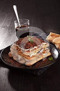 Italian sweet dessert Tiramisu