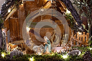 Italian traditional Presepio or Presepe