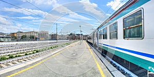 Italian train station.
