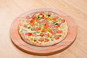 Italian vegetables pizza.Neapolitano