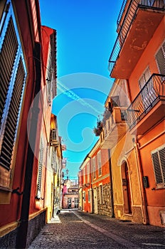 Italian Village Alley in Summer
