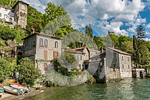Italian village of Dervio by the Como lake