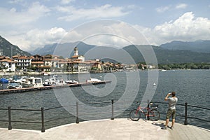 Italian village Lake Maggiore