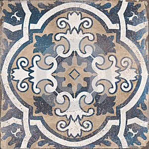 Portuguese ceramic pattern tile, moroccan pattern decorative tile