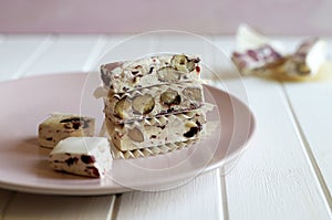 Italian wild berries soft nougat.