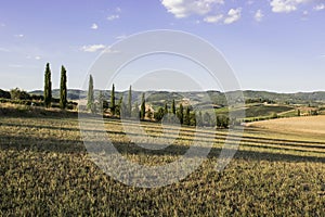 Tuscan landscape in autumn