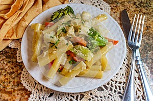 Italian Ziti Pasta Primavera