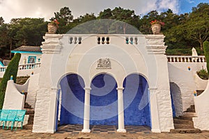 Italianate architecture of the Portmeirion Village in Wales. photo