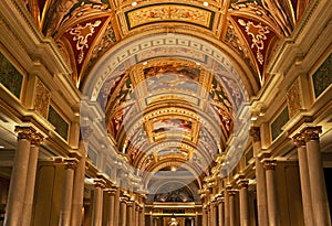 Italianate ceiling, the Venetian, Las Vegas