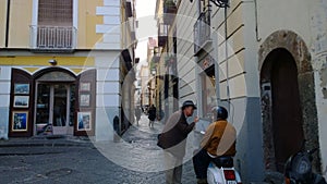 Italians gesticulate in Sorrento