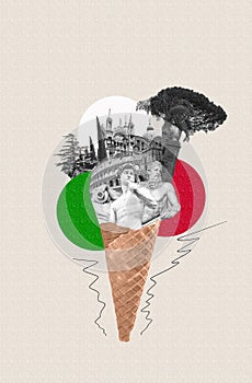 Italy, attractions Italy in the ice cream cone