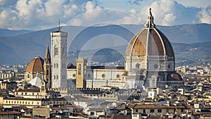 Italy. Beautiful views of Florence, Cathedral Santa Maria del Fiore.