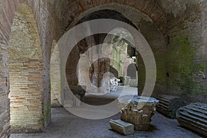 Italy, Campania, Pozzuoli Anfiteatro Falvio