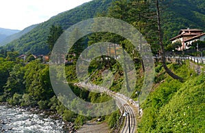 Italy cannobio mountains river landscape piemont