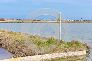 Italy, Cervia, saline nature panorama.