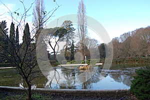 Italy, Christmas holidays, Rome, Mussolini Park. photo