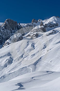 Italy, Courmayeur, Mont Blanc range