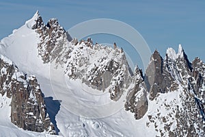 Italy, Courmayeur, Mont Blanc range