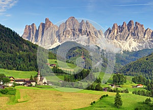 Italy dolomites - Val di Funes photo