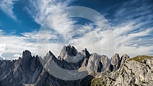 Italy, Dolomites - a wonderful landscape, the barren rocks