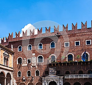 Italy.Elements of Verona architecture.