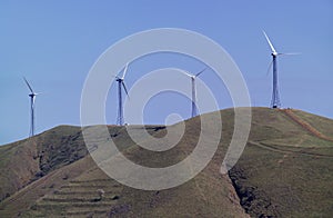 Italy, eolic energy turbines