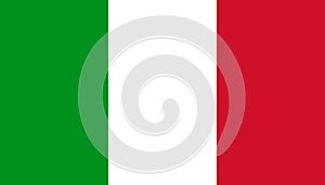 Italy flag icon in flat style. National sign vector illustration. Politic business concept