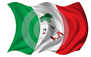 Italy Flag / Map Inside