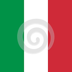 Italy Flag. Official colors and proportion correctly. National Flag of Italy