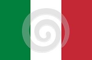 Italy flag vector.Illustration of Italy flag