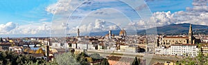 Italy. Florence. Panoramic view from Piazzale Michelangelo. photo