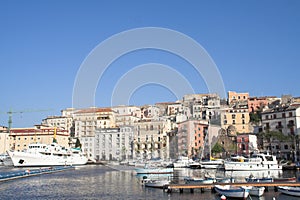 Italy - gaeta - historical city and harbour photo